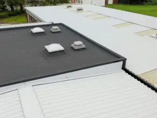 Corfe Hills, bituminous membrane and metal waterproofing system details