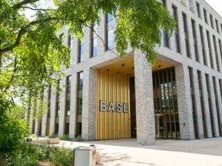 Liquid waterproofing system with PV solar panels for the new BASE building in Manchester