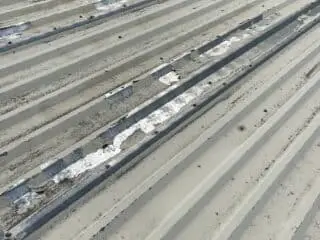 blistering on metal cladding roof sheet