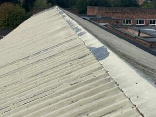 blistering on metal cladding roof sheet