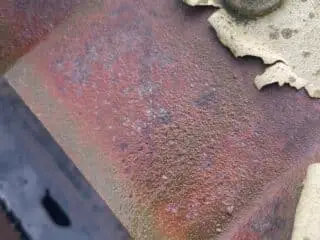 Cut edge corrosion on metal roof profiled sheet