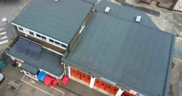 Garland UK bituminous roof for fire station