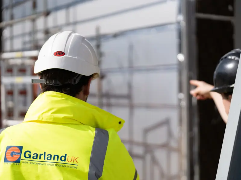 Garland UK Technical Manager assisting a client on site