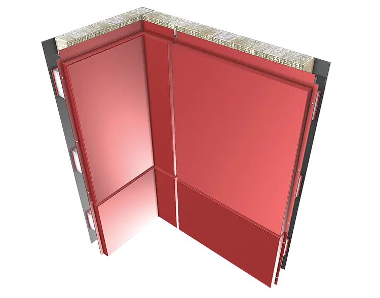 R-MER Shield Rainscreen Facade Cassette profile render