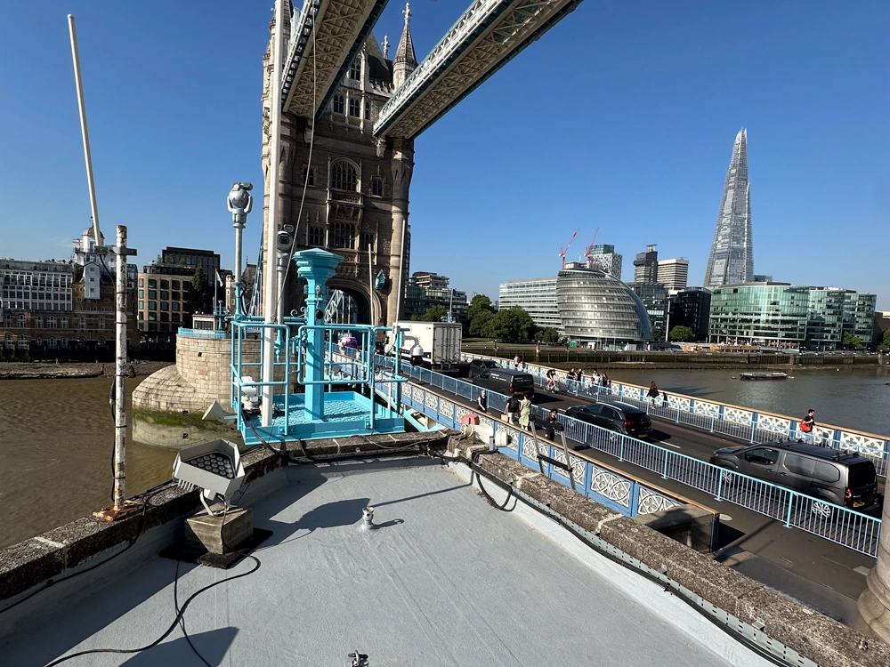 Heritage roof refurbishment at Tower Bridge