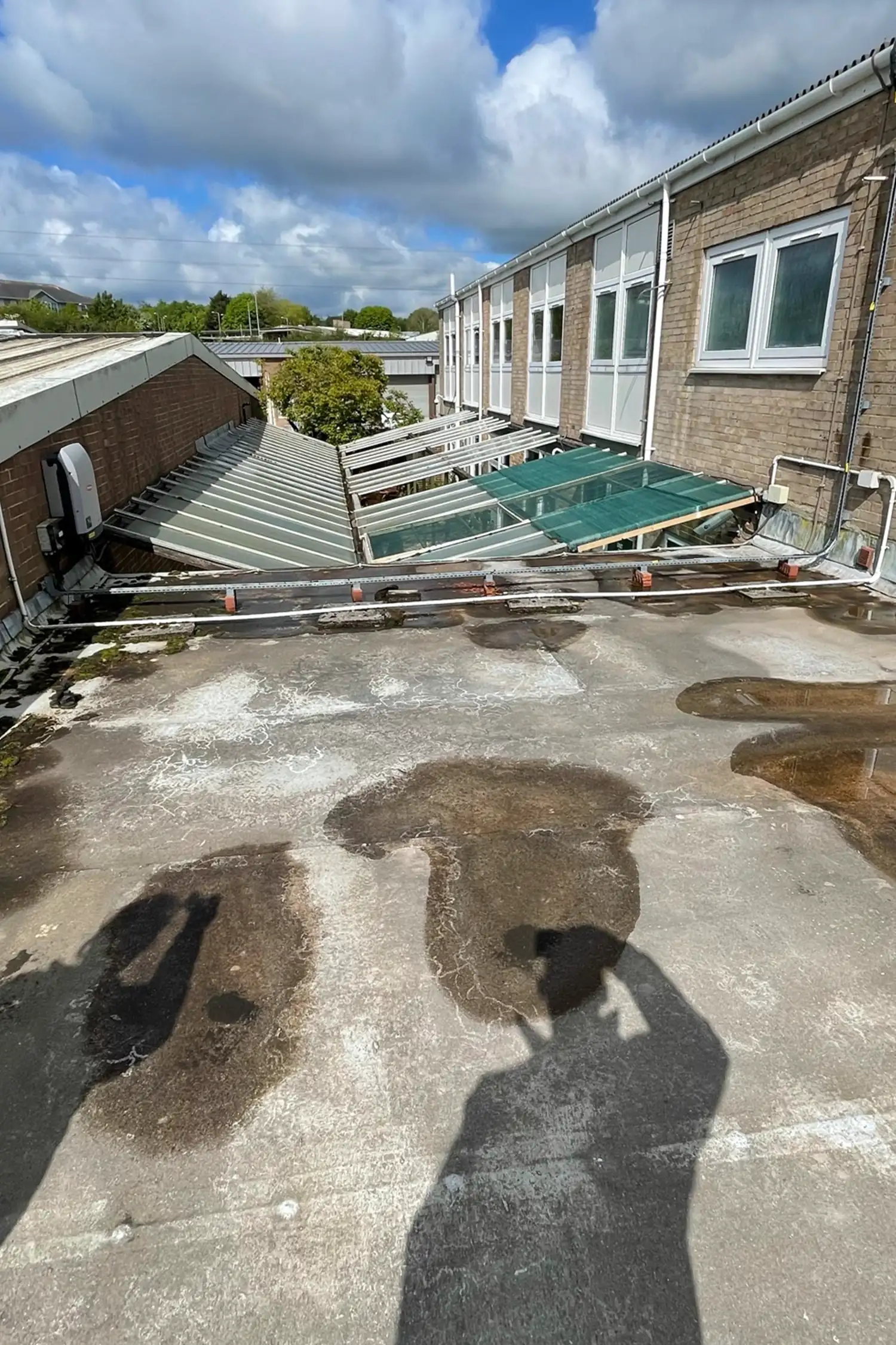 Standing seam metal roof refurbishment project at Beresford Centre facility